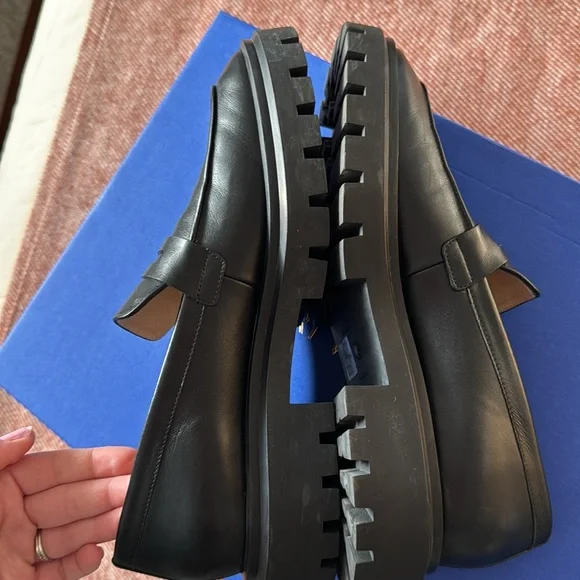 Stuart Weitzman // Ultralug Penny Loafer - Black - Picture 14 of 15